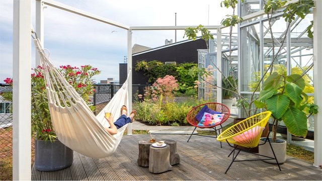 Dekorasi desain roof garden minimalis modern 2018